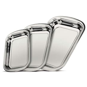 Conjunto de Assadeiras Tramontina Inox Cosmos - 3 Peças