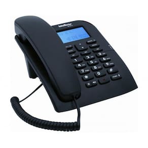 Telefone Intelbras Com Fio E Identificador De Chamada Preto Tc60Id