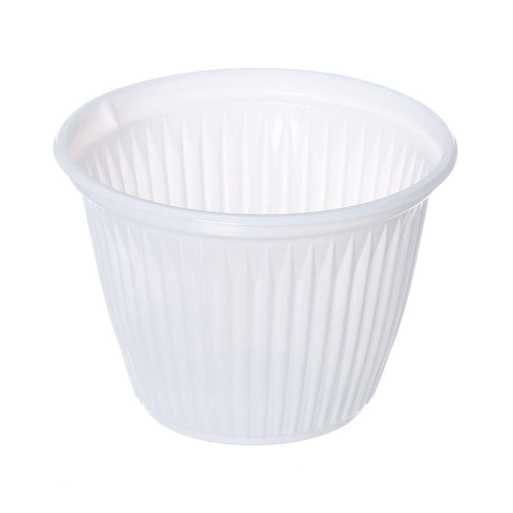 Pote de Plástico Descartável Branco de 100ml Caixa com 2000 Altacoppo