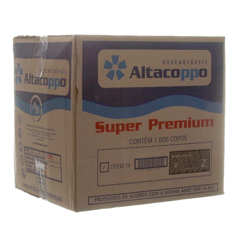 Copo de Plástico Descartável de 330ml Caixa com 1000 Unidades Altacoppo