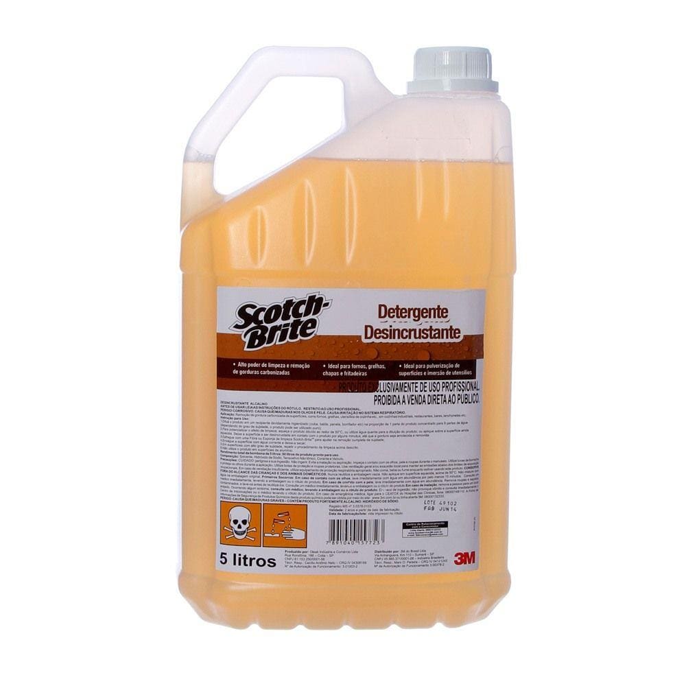 Detergente Desincrustante Galão com 5 Litros Scotch-Brite (3M)