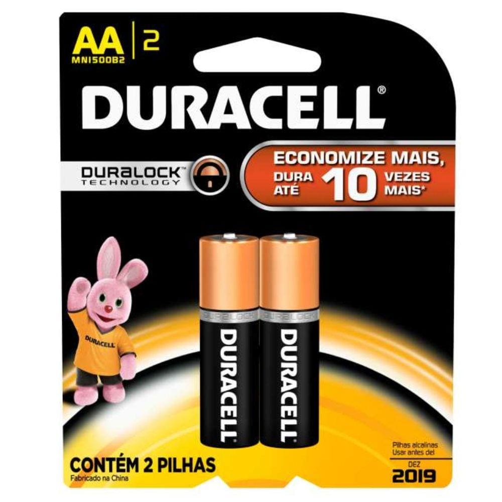 Pilha AA com 2 Unidades Duracell