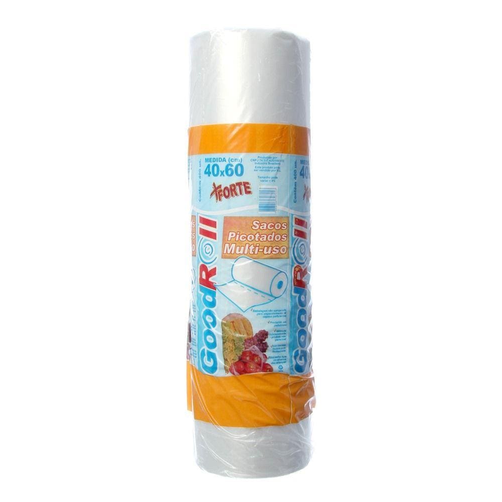 Bobina em Saco Picotada 40 x 60cm com 500 Sacos Goodroll