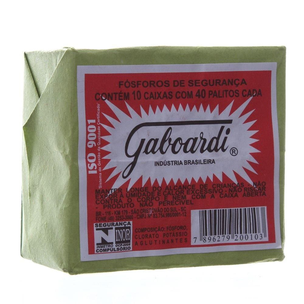 Fósforo com 400 Palitos Gaboardi