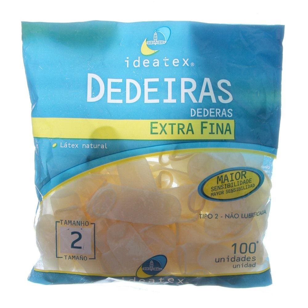 Dedeira de Látex nº 2 com 100 Unidades Ideatex