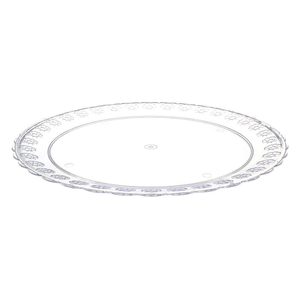 Prato de Acrílico Ø 320mm Três Triângulos