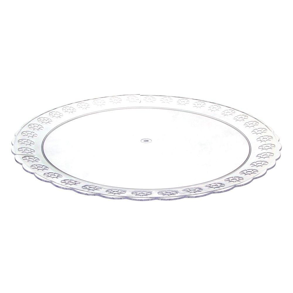 Prato de Acrílico Ø 360mm Três Triângulos