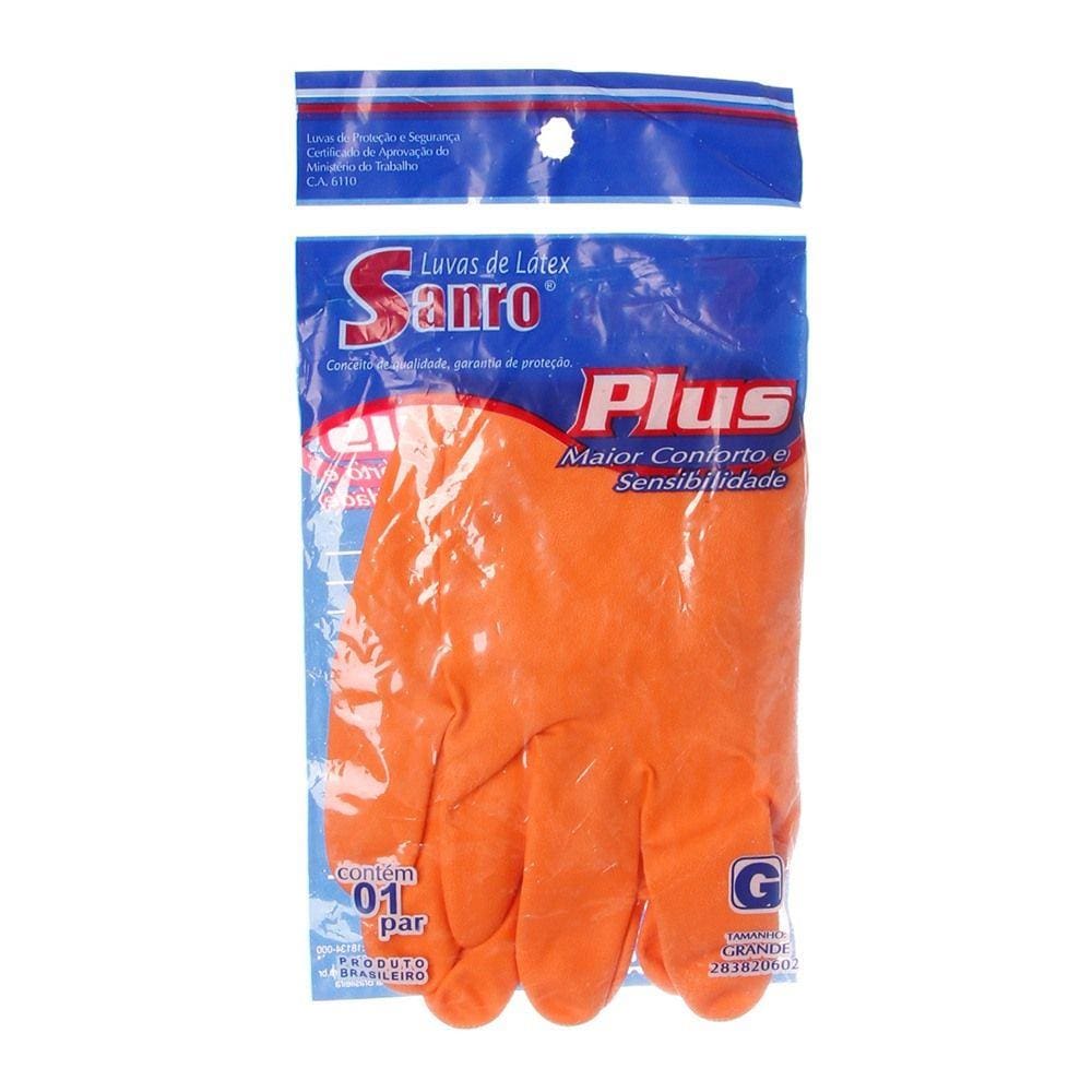 Luva de Látex Emborrachada Sanro
