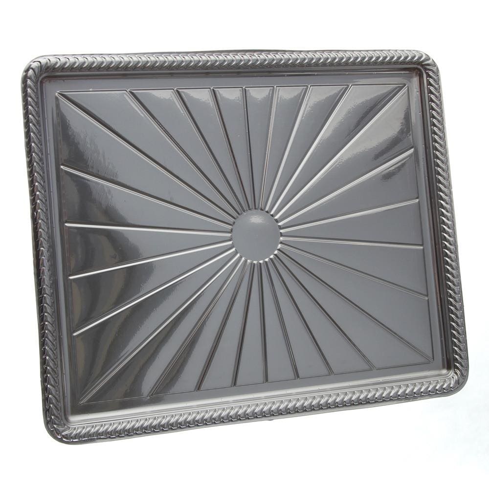 Bandeja Retangular Metalizada Prata B85 342 x 415 x 26mm Neoform