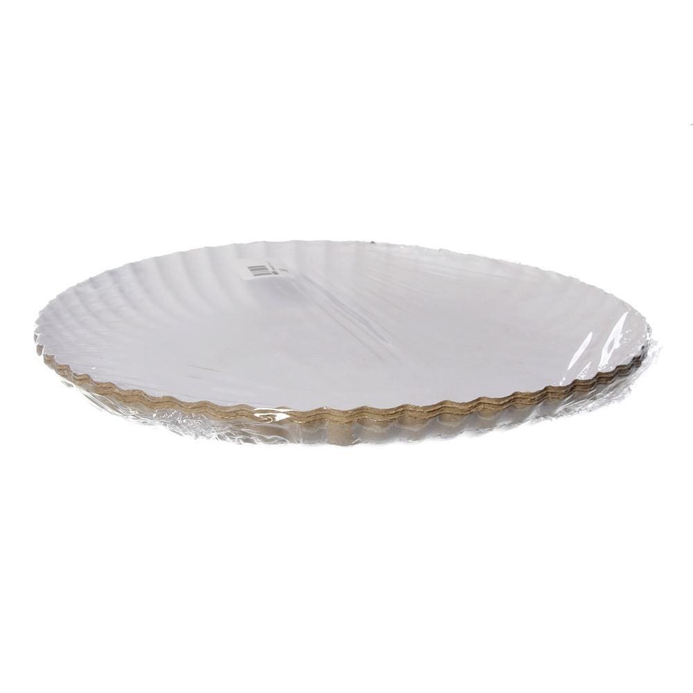 Prato de Papelão Branco Nº 6 com 5 Unidades