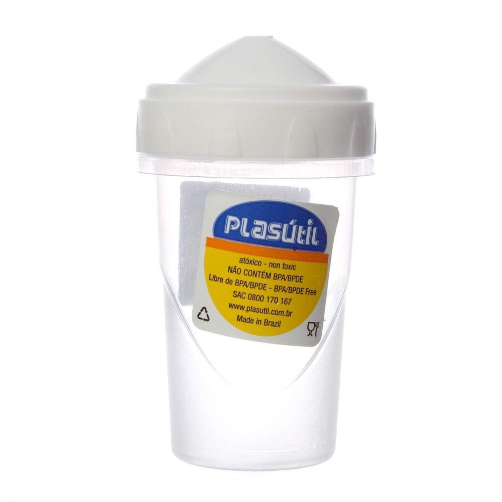 Paliteiro de Plástico Branco 90ml Plasútil