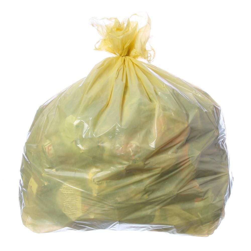 Saco para Lixo com Capacidade de 50 Litros Amarelo com 100 Unidades Itaquiti
