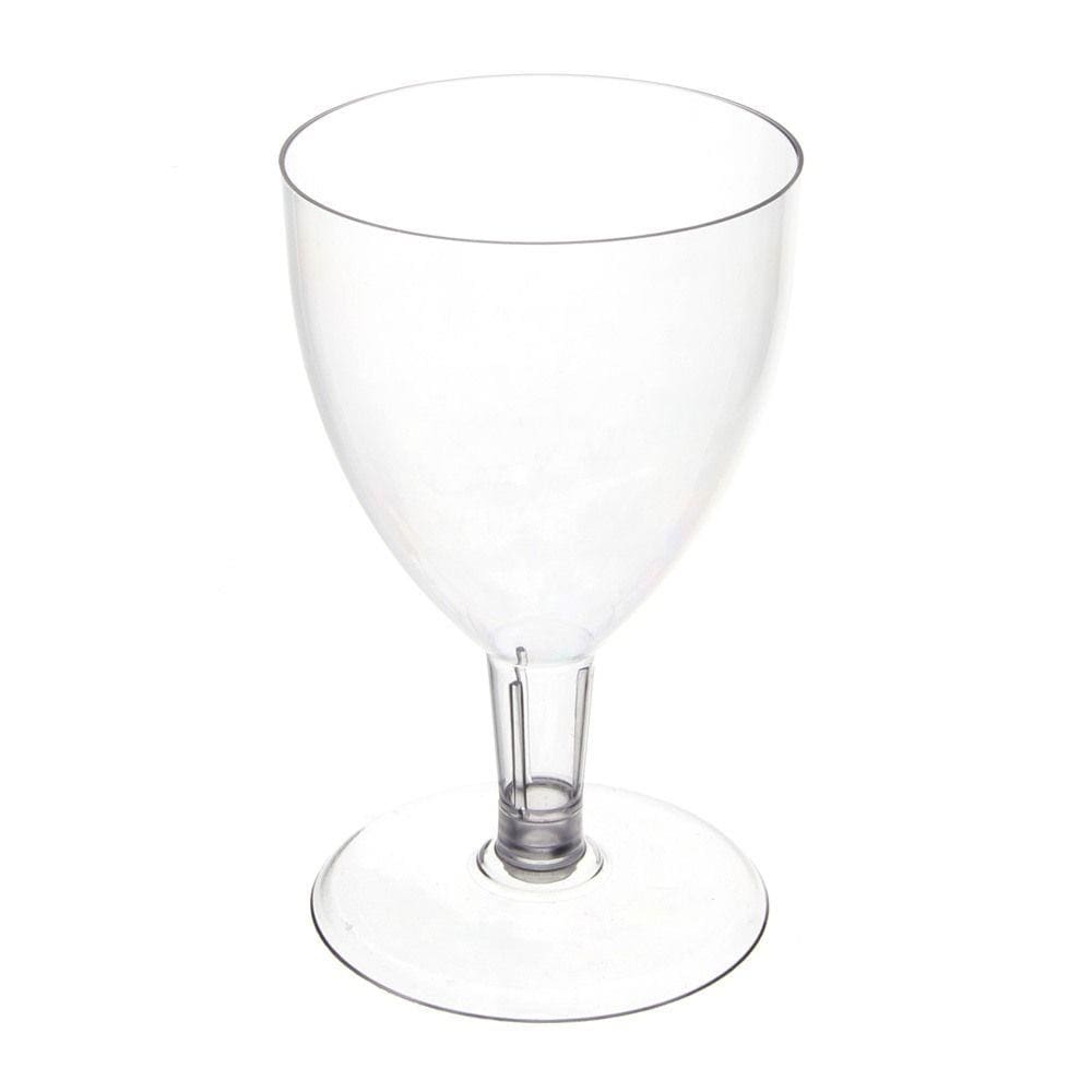 Taça de Acrílico para Vinho Cristal de 170ml com 5 Unidades Plastilânia