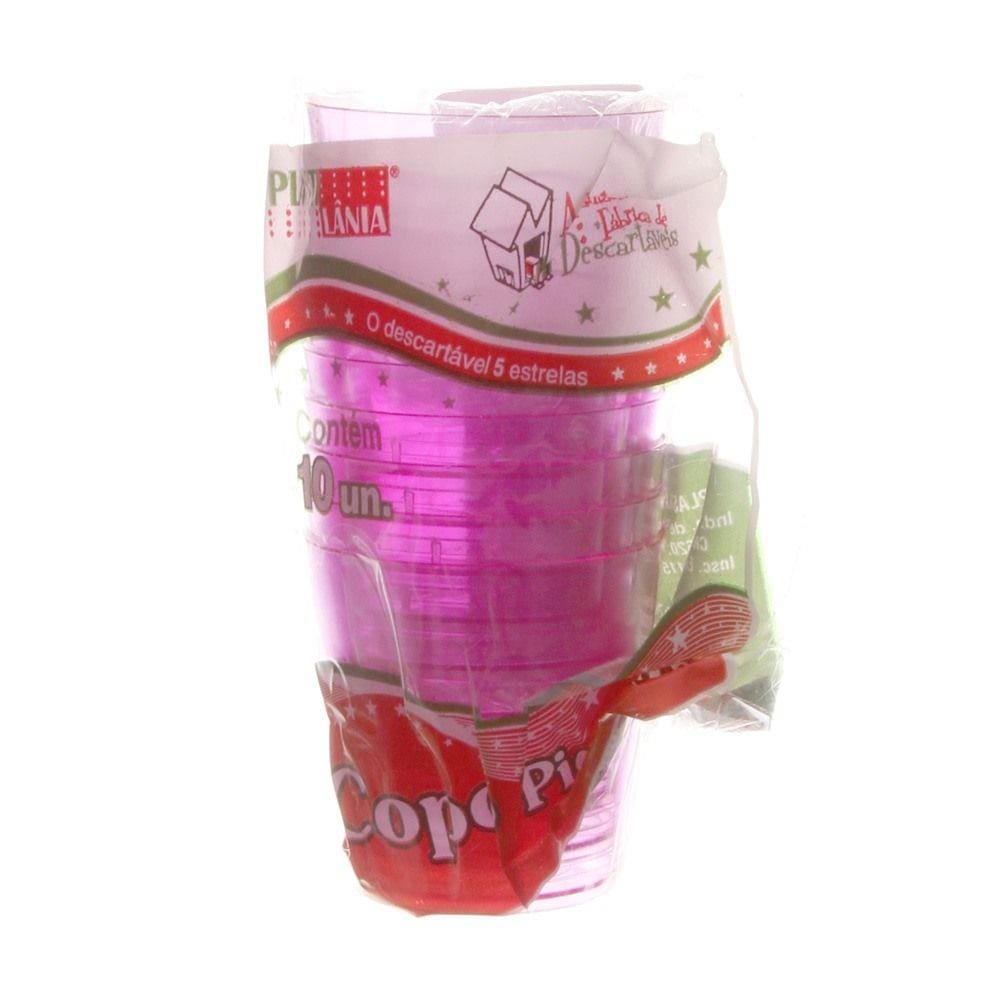 Copo de Acrílico Pic 25ml com 10 Unidades Plastilânia