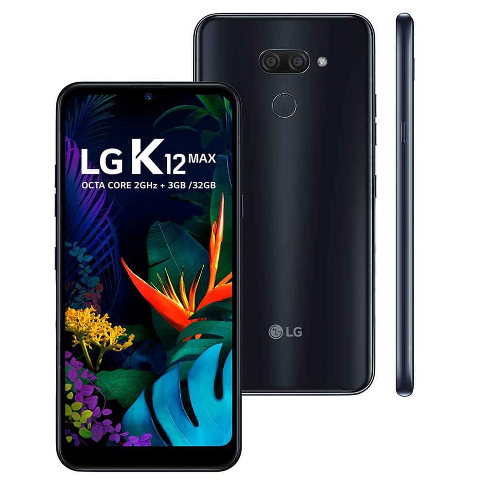 Smartphone LG K12 Max Preto 32GB, Tela 6.26\
