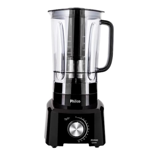 imagem-Liquidificador Philco PH900 Preto 1200W com 12 Velocidades - 110V