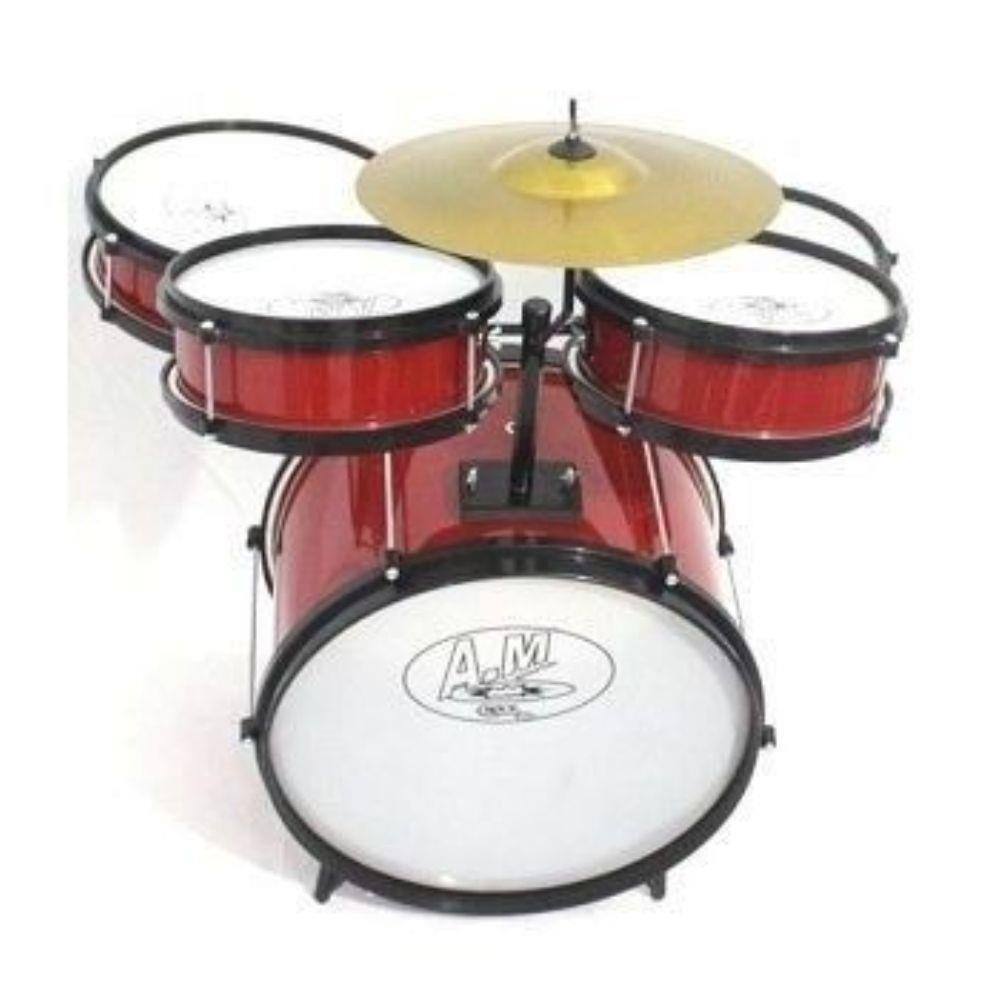 Bateria Infantil Profissional ROCK BABY (AM) - VERMELHA