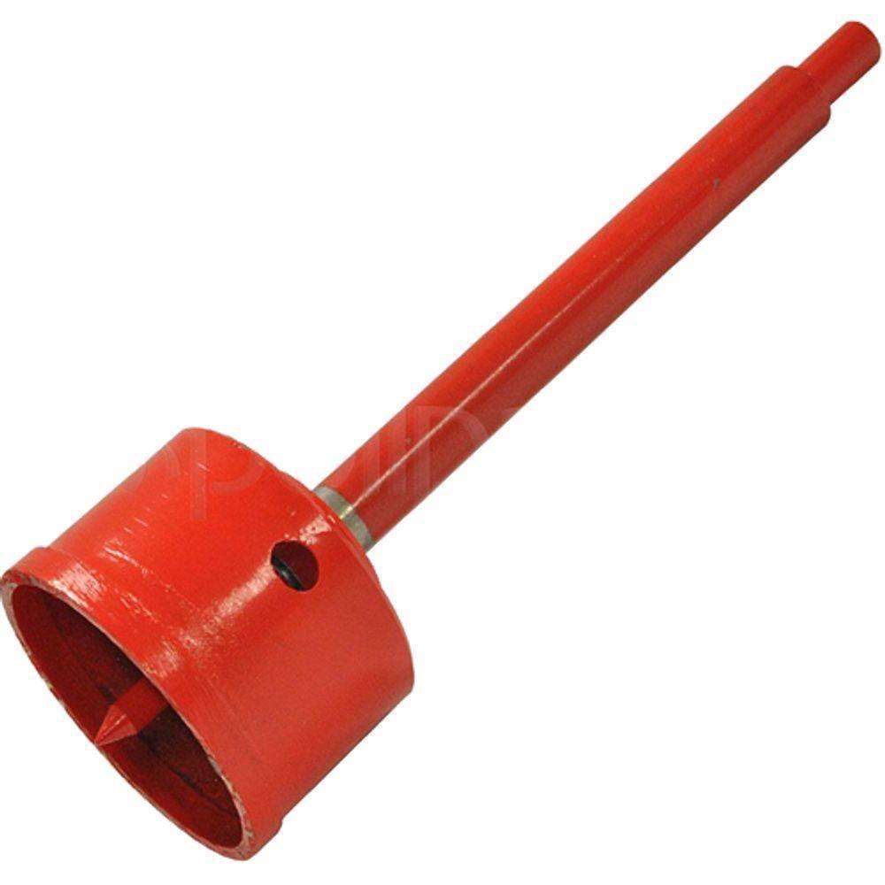 Serra-copo diamantada de 65mm com haste de 3/8" - Braskoki