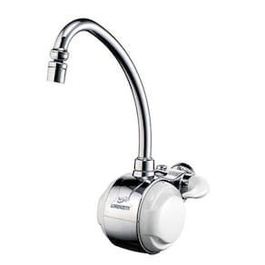 Torneira Elétrica Versátil De Parede Branca Com Cromada Lorenzetti 220V