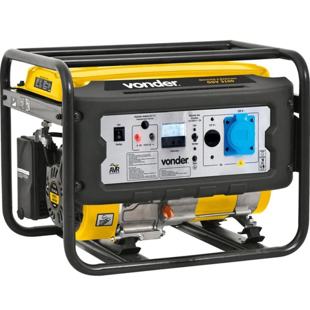 Gerador à Gasolina 3,1 KVA 4 Tempos GGV-3100 Mono VONDER