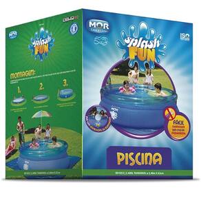 Piscina Inflavél de Plástico 2.400 Litros Redonda Splash Fun