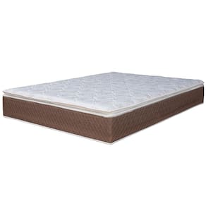 Colchão de Casal Umaflex Berlim com Pillow Top e Molas Ensacadas 30x138x188cm - Castor e Branco