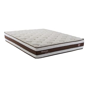 Colchão Casal Herval Mississipi com Pillow Top e Molas Maxpring 25x138x188cm – Marrom/Branco
