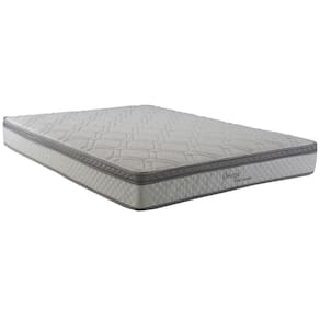 Colchão Queen Size Herval Ômega com Pillow Top e Molas Ensacadas 22x158x198cm – Cinza e Branco