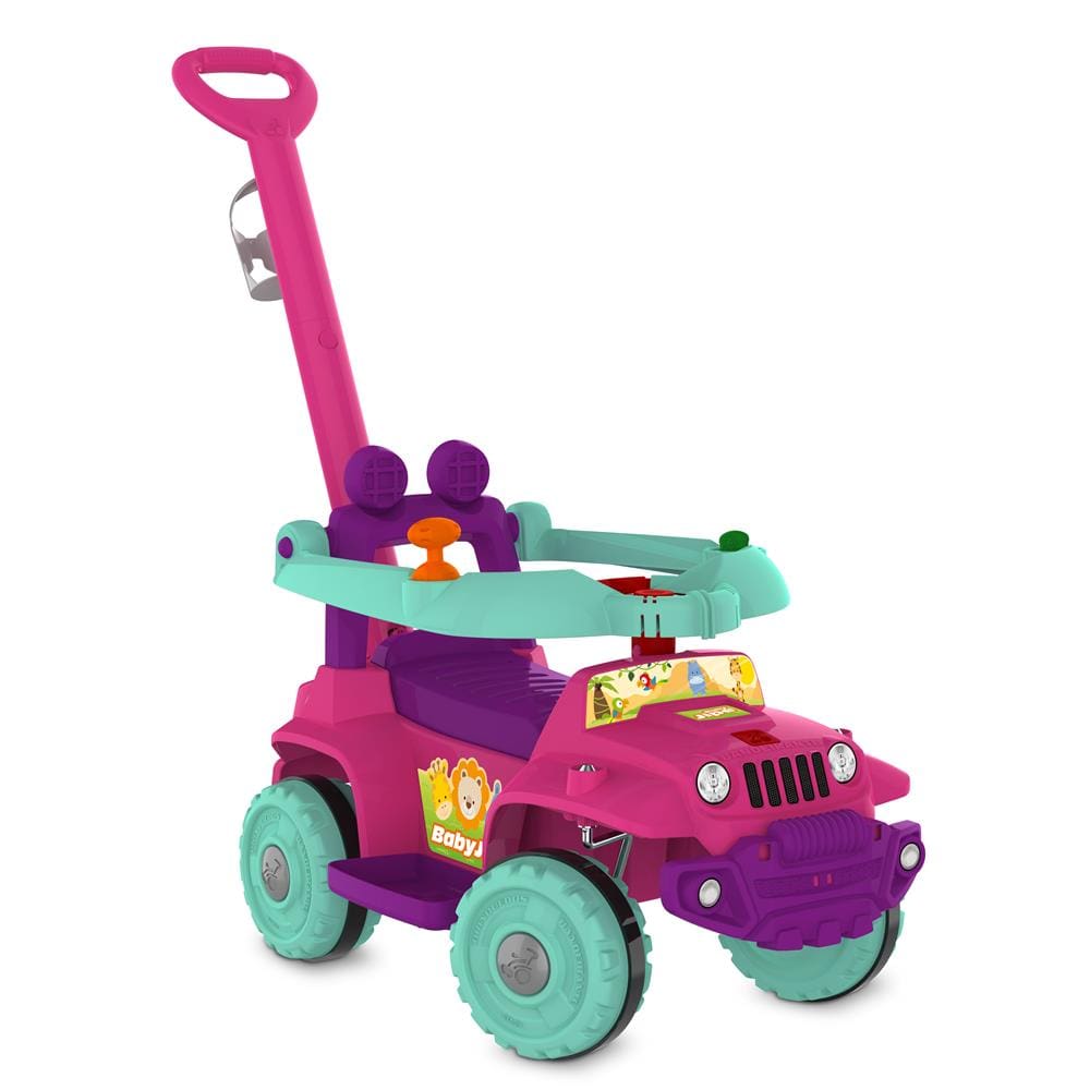 BabyJipe Bandeirante Passeio e Andador 1059 - Pink