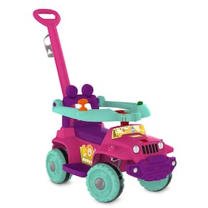 BabyJipe Bandeirante Passeio e Andador 1059 - Pink