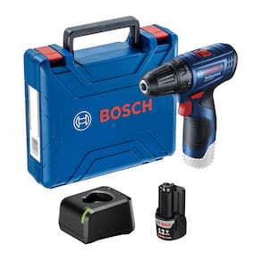 Parafusadeira e Furadeira à Bateria de 3/8" Bosch GSR 120-LI 12V Bivolt com Bateria 2,0Ah, Carregador e Maleta