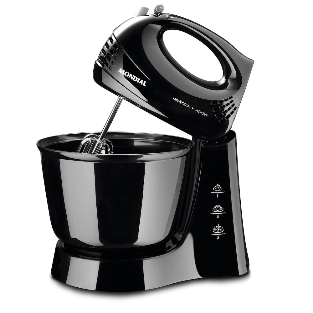 Batedeira Mondial Prática Preto 3,6l - 110v - B-44
