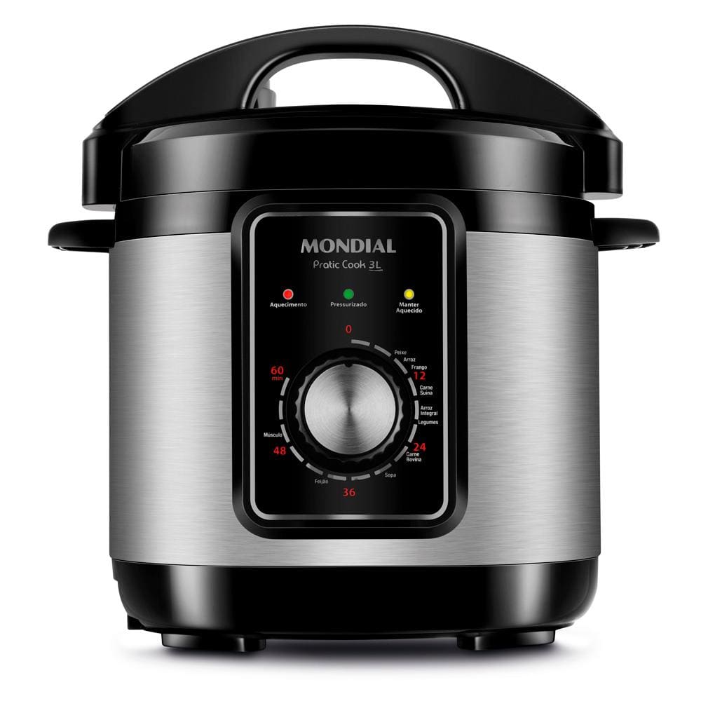 Panela Elétrica de Pressão Mondial PE-47 Pratic Cook 3L - Inox