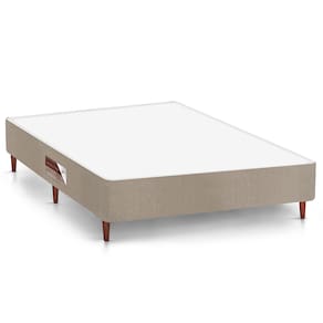 Base Box para Colchão Casal Castor Revolution 27x138x188 cm – Bege/Marrom