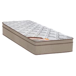 Colchão Solteiro Castor Revolution com Euro Pillow e Molas Bonnel 27 x 88 x 188 cm - Bege