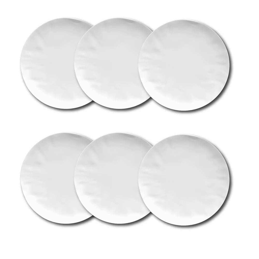 Conjunto de Pratos de Sobremesa Germer Orgânico em Porcelana 20,5 cm – 6 Peças