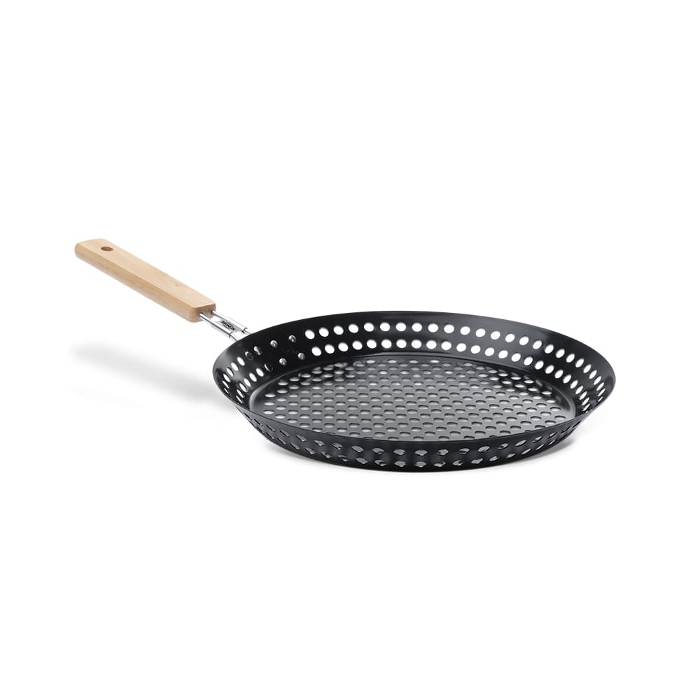 Grelha Cabo Dobrável Brinox Para Carnes e Vegetais 30,5 cm - Preto