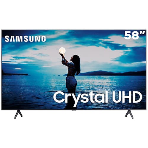 imagem-Smart TV LED 58" UHD 4K Samsung 58TU7020 Crystal UHD, HDR, Design Sem Limites, Controle Remoto Único, Canaleta Visual Livre de Cabos, Bluetooth - 2020
