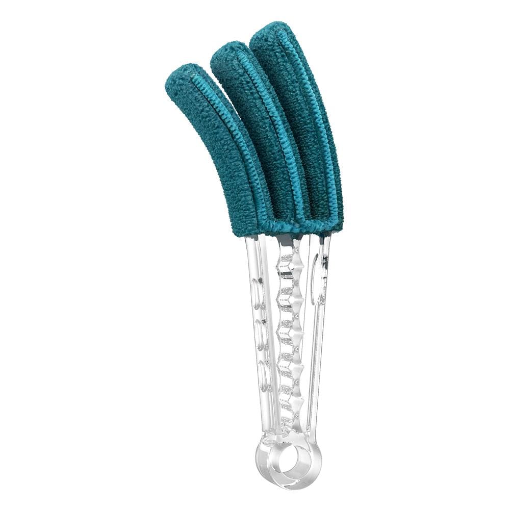 Limpa Persianas FlashLimp em Microfibra com Refis – Verde Esmeralda / Transparente