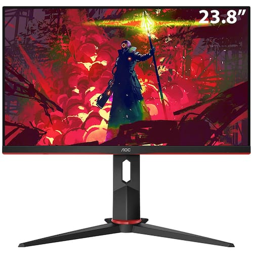 imagem-Monitor Gamer LED 23.8" Full HD AOC Hero 24G2/BK IPS, 1ms, 144 Hz, FreeSync, Design Premium, Game Mode, Shadow Control, Modo Mira, VGA, HDMI e DP