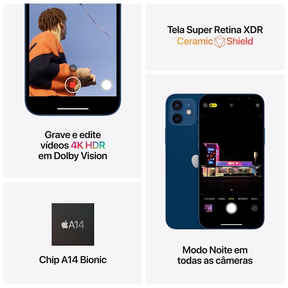 iPhone 12 mini Apple 64GB Preto | Ponto
