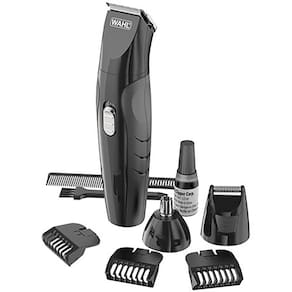 Aparador de Pelos Wahl Groomsman Rech Grooming Kit Bivolt - Preto