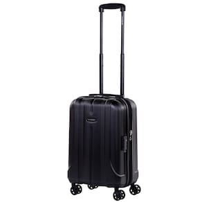 Mala de Viagem Pequena Samsonite Fiero com Rodas Duplas com Giro 360° em ABS – Preta