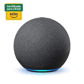 Smart Speaker Amazon Echo 4ª Geração com Hub de Casa Inteligente e Alexa – Preto