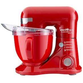 Batedeira Planetária Britânia BBP760V Power Plus com 12 Velocidades e 700W - Vermelha