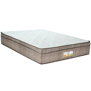 Colchão Queen Size ApoloSpuma Essenza Extrafirme com Pillow Inn e Molas Ensacadas 32 x 158 x 198 cm – Palha Marrom