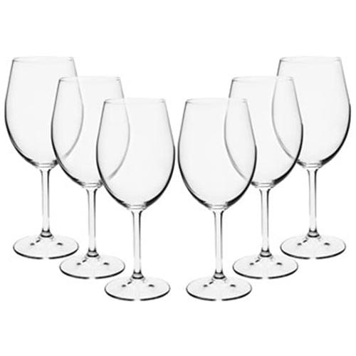 Conjunto de Taças para Água Bohemia em Cristal 580 ml - 6 Peças