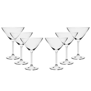 Conjunto de Taças para Martini Bohemia em Cristal 280 ml - 6 Peças