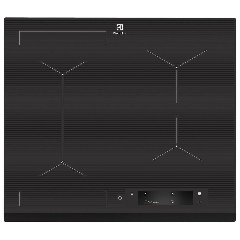 Cooktop de Inducao 4 zonas e Painel Touch Preto Electrolux (IE60P) 220V