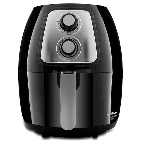 imagem-Fritadeira Sem Óleo Air Fry Britânia Air Flow 360° BFR21P 4L - Preta - 220V